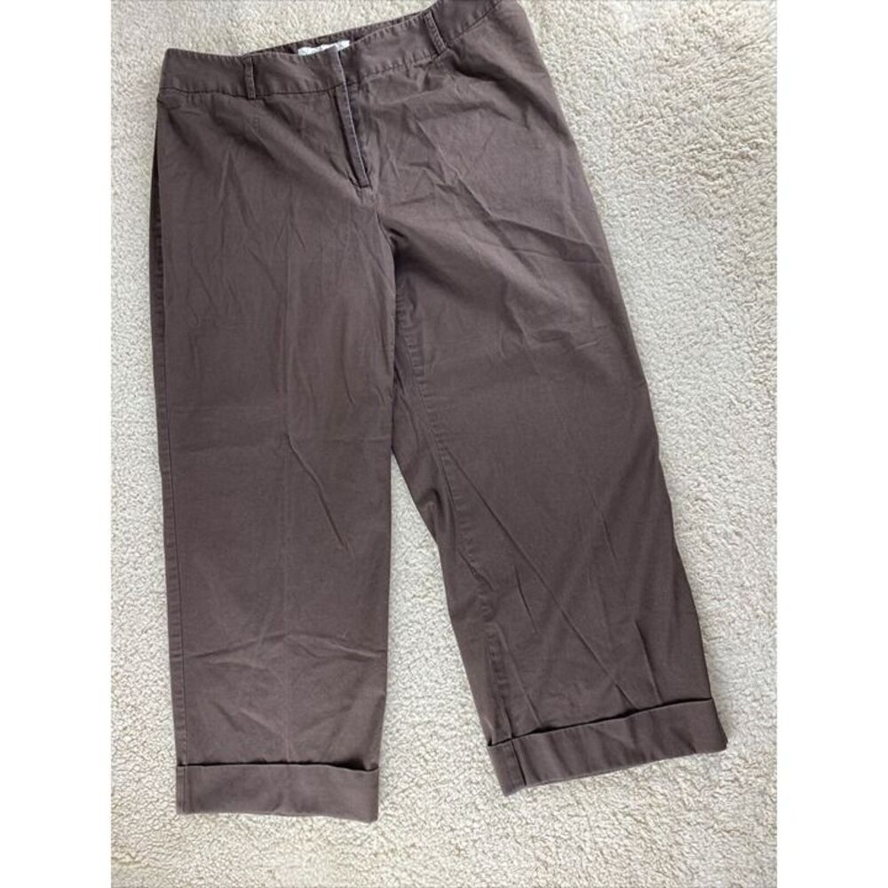Norton McNaughton Women’s Plus Sz 16 Brown Lightweight Cuffed Pants